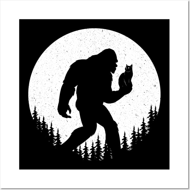 Bigfoot Cat Wall Art by Tesszero